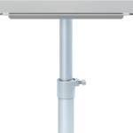 Lavagna portablocco Classic con ruote 100 x 70 cm bracci estensibili bianco - 13529 - 2