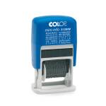 Timbro Mini Info S120/W Polinomio - 12 diciture 4 mm - autoinchiostrante - Colop - S120/W-BLS - 9004362348795 - DMwebShop - 1