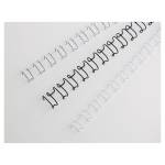 Dorsi spirale IbiWire - metallo - 21 anelli - 6 mm - argento - scatola 100 pezzi - GBC - IB160431 - 13465160431 - DMwebShop - 1