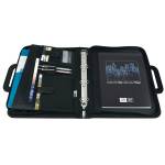 Portablocco similpelle con anelli nero 28,5 x 36 cm - 14694 - 1