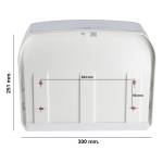 Dispenser per asciugamani in rotolo fogli 30x19,5x25,1 cm plastica - 12899 - 1