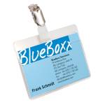 Portanome a tasca aperta clip in metallo - trasparente - 6 x 9 cm - conf. 25 pezzi - Durable - 8106-19 - 4005546811062 - DMwebShop - 1