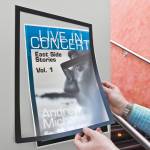 Cornice espositiva Duraframe A3,29,7 x 42 cm nero - 13303 - 1