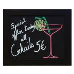 Lavagna Woody cornice nera 20 x 24 cm - 13469 - 2