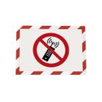 Cornice Duraframe Security adesiva pannello magnetico A4,21 x 29,7 cm rosso bianco - 13667 - 2