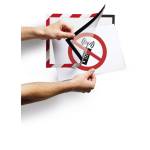 Cornice Duraframe Security adesiva pannello magnetico A4,21 x 29,7 cm rosso bianco - 13667 - 4