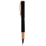 Penna Stilografica Impressa punta M nero rosegold - 12685 - 1
