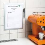 Cornice adesiva Duraframe Note pannello magnetico A4 21 x 29,7 cm argento - 13314 - 3