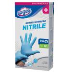 Guanti in nitrile non talcato - per uso medicale - taglia M-L - azzurro - scatola 100 pezzi - Logex Professional - 3476LXL - 9551004301552 - DMwebShop - 1