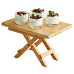 Stand richiudibile - 30 x 20 x18 cm - bamboo - colore naturale - Leone - S0134 - 8024112018076 - DMwebShop - 1