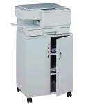 Mobiletto Multifunzione 74,53 con ante alte e ruote 4 ripiani grigio - 17576 - 1