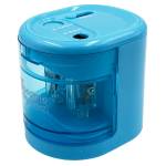 Temperamatite elettrico con contenitore - 2 fori - colori assortiti - Lebez - 4306 - 8007509043066 - DMwebShop - 2