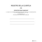 Registro antiriciclaggio operatori non finanziari 31 x 24,96 fogli - 15886 - 1