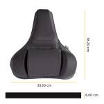 Supporto lombare ergonomico 38x37x5 cm nero - 17423 - 1