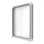 Bacheca per interni - fondo in metallo - 8 fogli - A4 - ante scorrevoli - Nobo - 1902569 - 5028252063777 - DMwebShop - 2