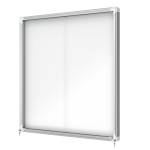 Bacheca per interni fondo in metallo 12 fogli A4 ante scorrevoli - 16532 - 1