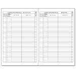 Registro - protocollo - lettere ricevute-spedite - uso mano - 21 x 31 cm - 100 fogli - BM - 0100114 - 8008234021404 - DMwebShop - 1