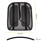 Supporto schiena Office Suites - 50 x 45 x 20 cm - in tessuto a rete - nero - Fellowes - 9191301 - 43859600434 - DMwebShop - 1