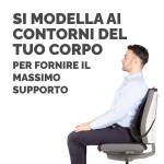 Supporto schiena Office Suites - 50 x 45 x 20 cm - in tessuto a rete - nero - Fellowes - 9191301 - 43859600434 - DMwebShop - 4