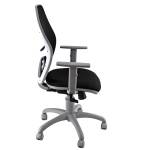 Seduta operativa Hubble Grafix con braccioli regolabili nero grigio - 17398 - 2