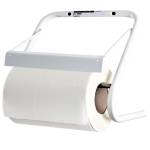 Porta bobina asciugatutto da muro - metallo - bianco - Perfetto - In Factory - 0464H - 98000957905293 - DMwebShop - 2