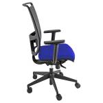 Poltrona semidirezionale Zoe ZOEA con braccioli regolabili blu nero - 17402 - 1