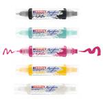 Marcatore permanente acrilico 5400 doppia punta colori assortiti - 16168 - 1