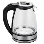 Bollitore elettrico cordless caraffa in vetro 2200 W nero - 19792 - 2