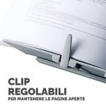 Leggio Booklift formati A4 A3 silver - 19763 - 3