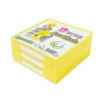 Contenitore in plastica con foglietti - bianco - 10 x 10 x 5 cm - carta riciclata - Ikona - 09686 - 8004957096866 - DMwebShop - 1