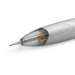 Penna a sfera a scatto multifunzione 4 Colors nero blu rosso fusto grigio - 19149 - 3