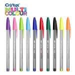 Penna a sfera Cristal Multicolor - punta 1,6 mm - 10 colori assortiti - conf. 20 pezzi - Bic - 926381 - 3086123379695 - DMwebShop - 1