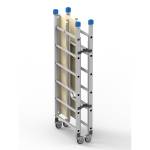 Trabattello Dinamico 168 x 75 x 180 cm alluminio - 18334 - 1