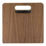 PortaMenu a tagliere con anelli Chopping Board 32 x 24 cm legno di noce - 18685 - 2