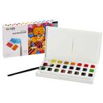 Pastiglia acquerello diametro 18 mm x 10 mm colori assortiti Plus Carioca 45211 - 22752 - 1