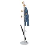 Appendiabiti a 6 ganci Music + 3 miniganci 175 cm - bianco-legno - Alba - PMMUSIC BC - 3129710016204 - DMwebShop - 1