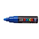 Marcatore a base d acqua Uni Posca PC7M punta tonda large 4,5-5,5 mm blu - 22305 - 1