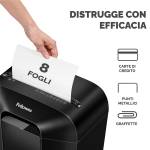 Distruggidocumenti LX-41 - a frammenti - nero - Fellowes - 4300701 - 43859771097 - DMwebShop - 2