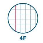 Maxiquaderno Cuccioli A4,4 mm con margine 42 fogli 80 gr - 25808 - 1