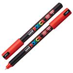 Marcatore Uni Posca PC1M - punta extra fine 0,7 mm - colori assortiti - conf. 10 pezzi - Uni Mitsubishi - M PC1MR 10P - 8007404249099 - DMwebShop - 5