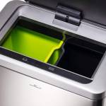 Cestino con sensore No TouchDuo - 2 x 20 lt - 46,5 x 27 x 65 cm - Acciao-PPL - argento metallizzato - Durable - 3424-23 - 4005546739427 - DMwebShop - 4