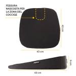 Cuscino Breyta Inclinato - 9 x 43 x 43 cm - in tessuto - nero - Fellowes - 100119849 - 43859803071 - DMwebShop - 1