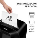 Distruggidocumenti LX85 - a frammenti - nero - Fellowes - 4400801 - 50043859764803 - DMwebShop - 2