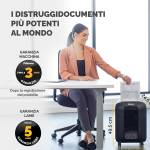 Distruggidocumenti LX85 - a frammenti - nero - Fellowes - 4400801 - 50043859764803 - DMwebShop - 6