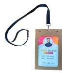 Portabadge A6 - in cartoncino plastificato - laser-inkjet - 105 x 148 mm - Conf. 50 pezzi - Avery - 4839XL - 5014702150807 - DMwebShop - 1