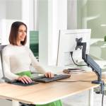 Braccio salvaspazio - per 1 monitor - grigio scuro - Leitz - 64890089 - 4002432134663 - DMwebShop - 3