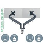 Braccio salvaspazio - per 2 monitor - grigio scuro - Leitz - 65370089 - 4002432134687 - DMwebShop - 1