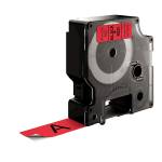 Nastro D1 standard 458070,19 mm x 7 mt PL nero rosso - 10921 - 1