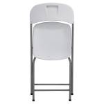 Sedia pieghevole 43x43x83 cm polietilene acciaio verniciato bianco - 17570 - 2