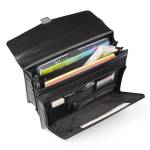 Cartella in similpelle nero 41 x 32 x 16 cm - 22165 - 2